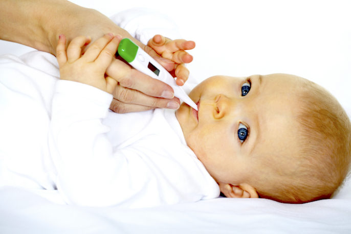 El tratamiento de la fiebre en un bebé