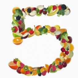 5 al día, cantidad diaria recomendada de frutas y verduras